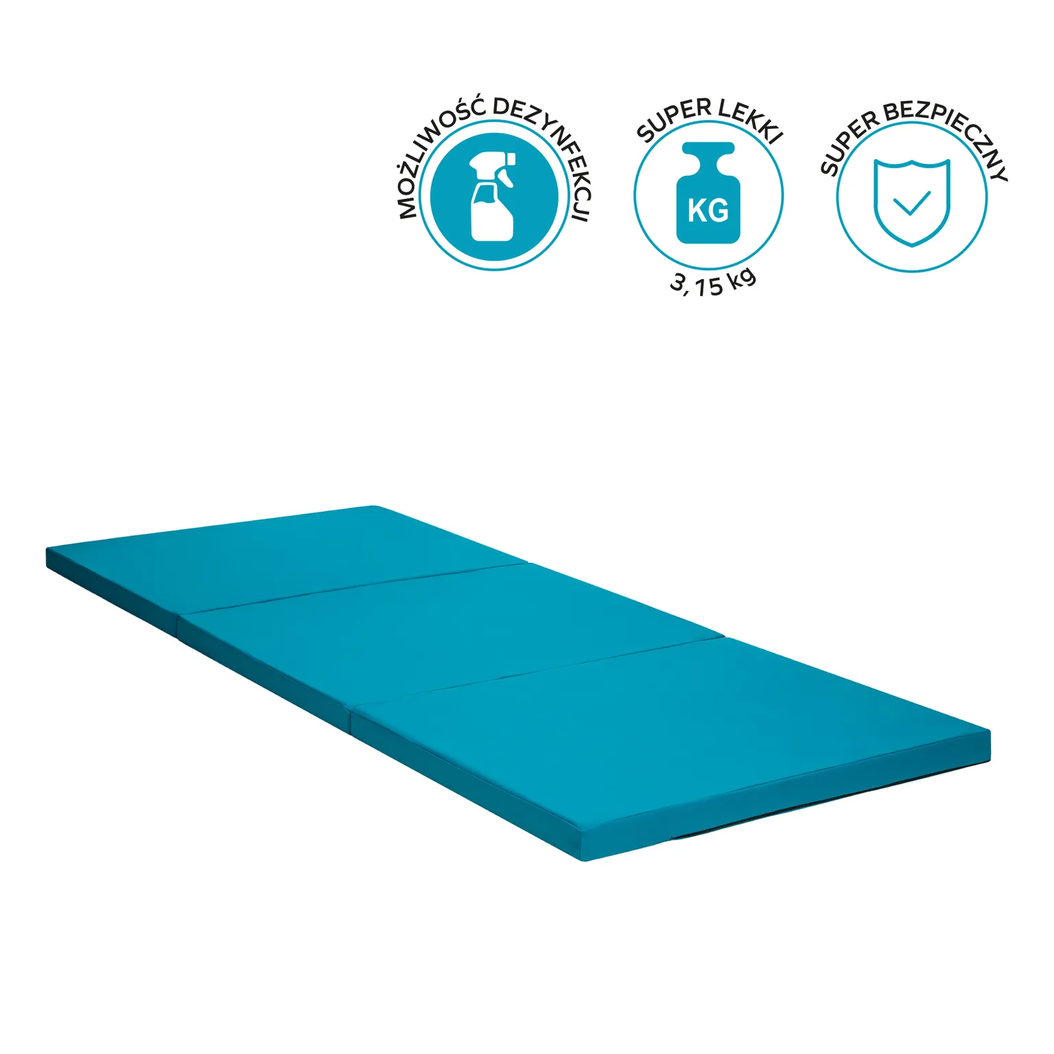Materac rehabilitacyjny trójdzielny